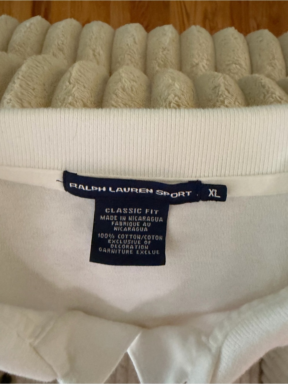 Ralph Lauren Sport White Classic Fit Polo Shirt XL